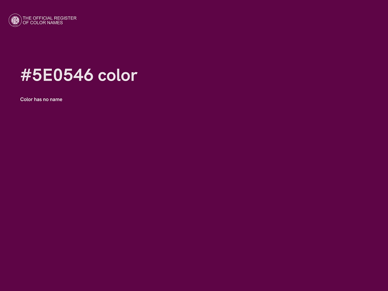 #5E0546 color image