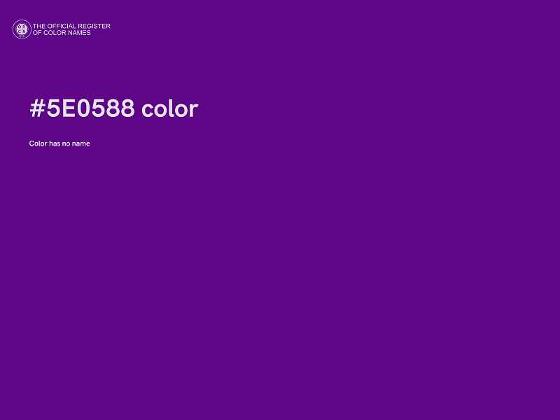 #5E0588 color image