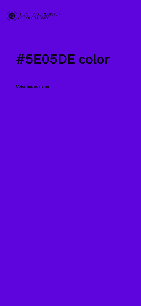 #5E05DE color image