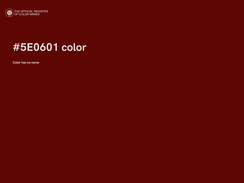 #5E0601 color image