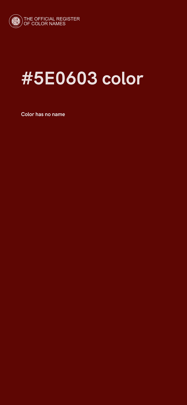 #5E0603 color image