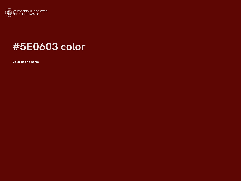 #5E0603 color image