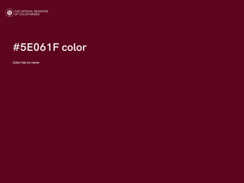 #5E061F color image