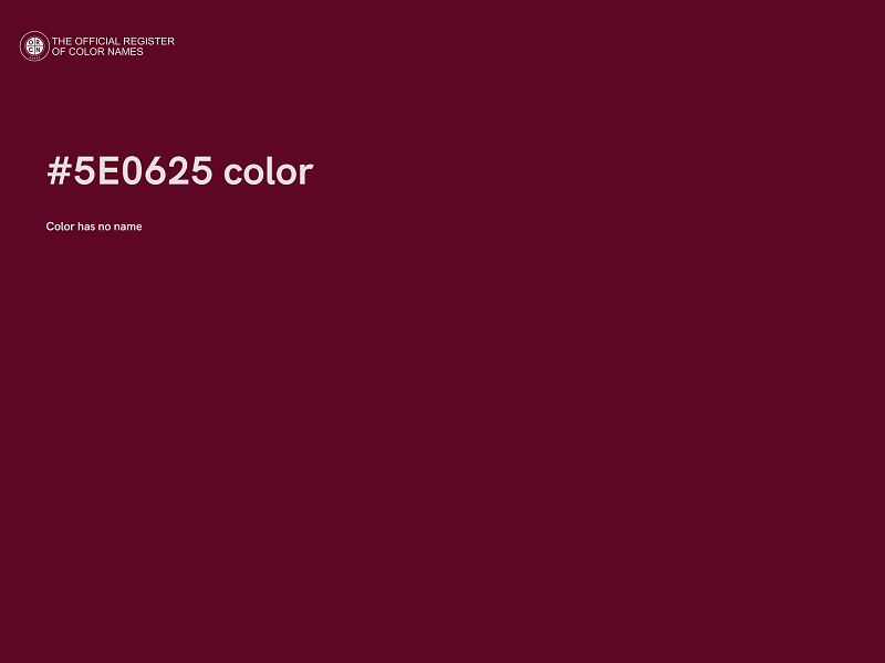 #5E0625 color image