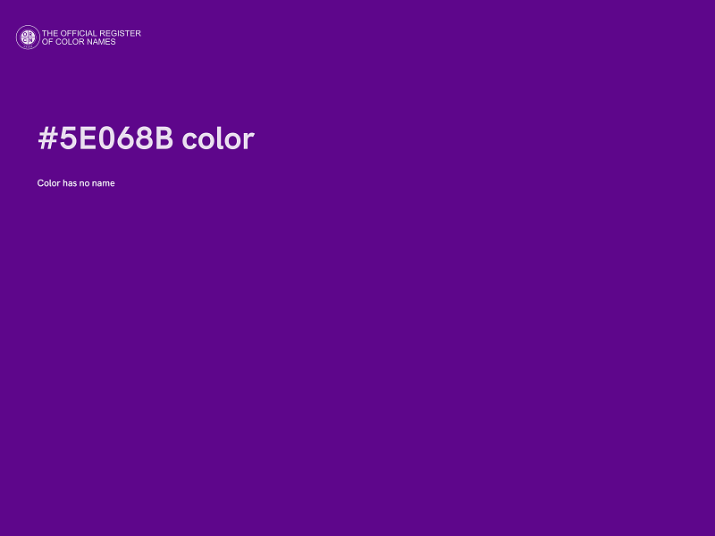 #5E068B color image