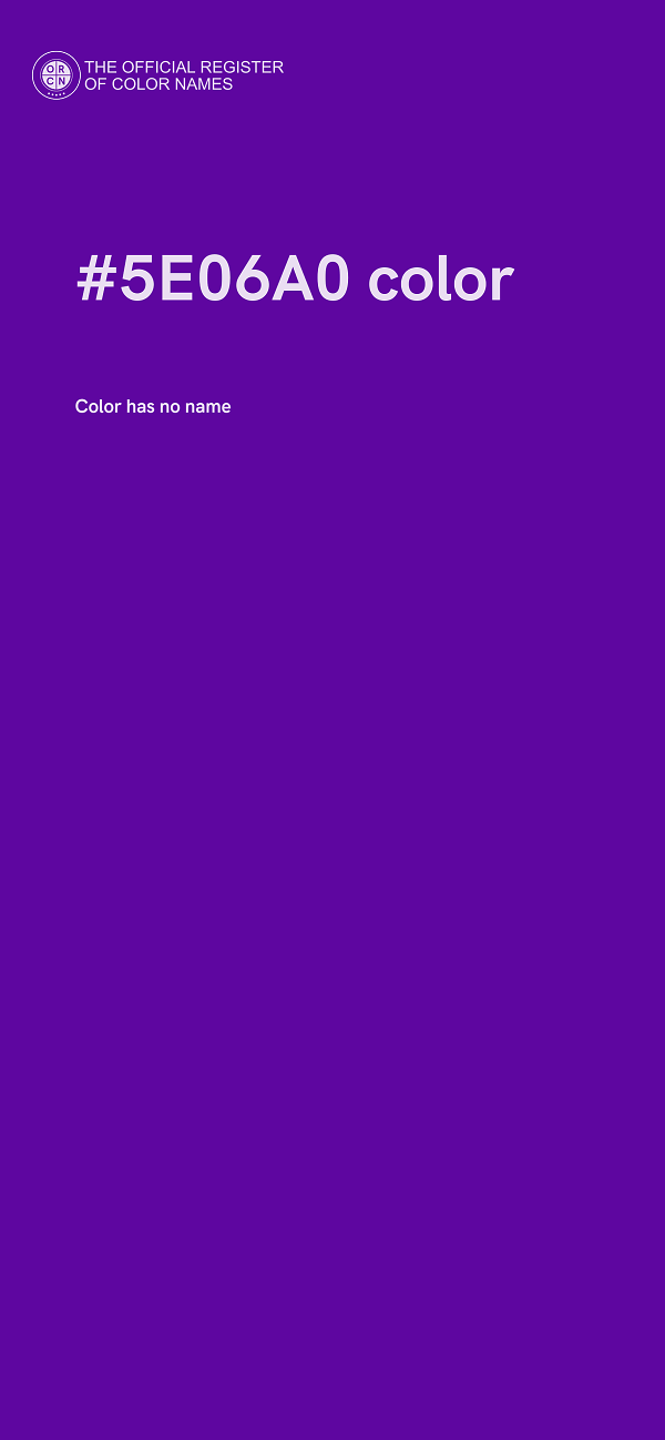 #5E06A0 color image