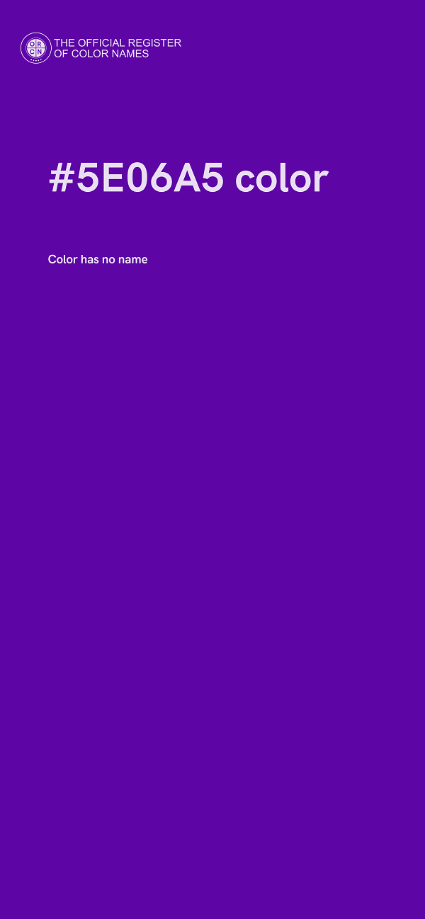#5E06A5 color image