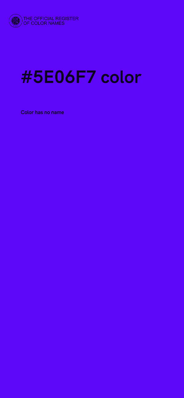 #5E06F7 color image