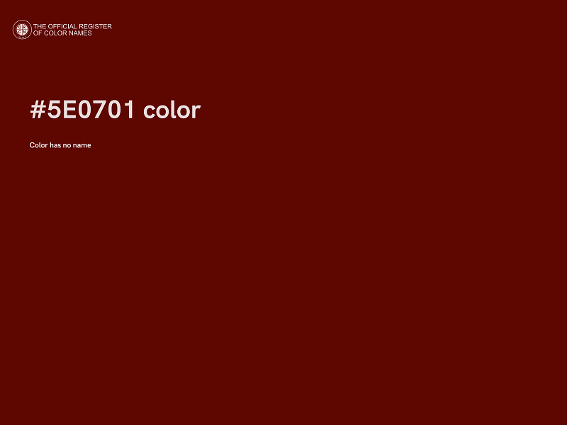#5E0701 color image