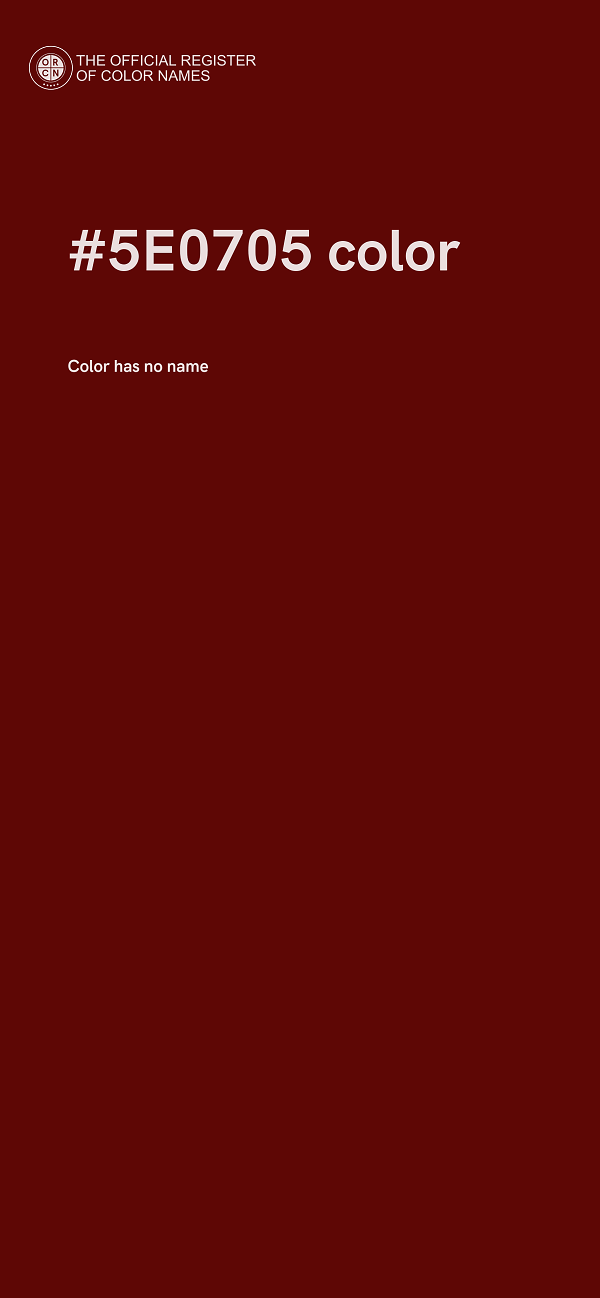 #5E0705 color image