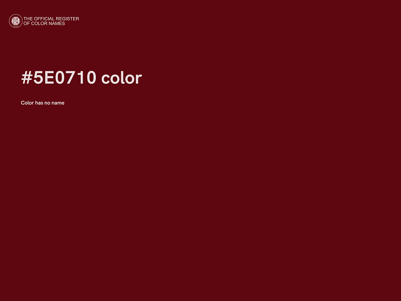 #5E0710 color image