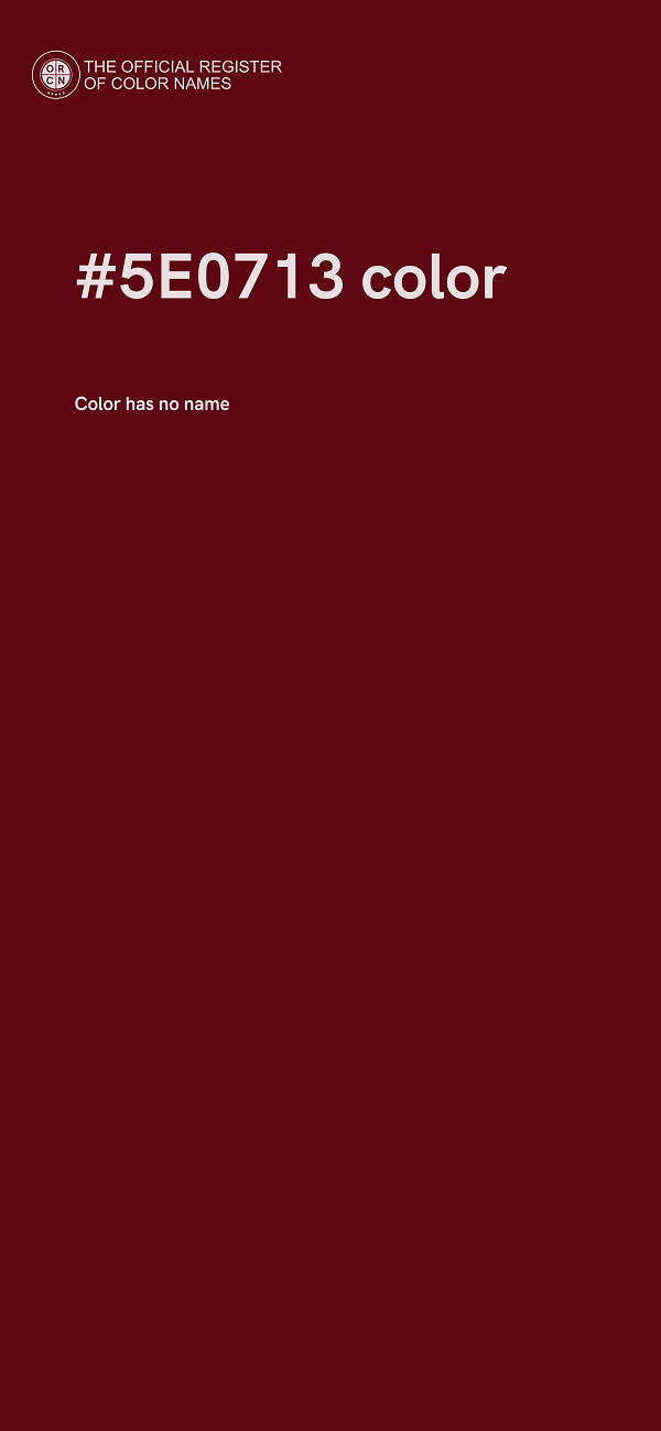 #5E0713 color image