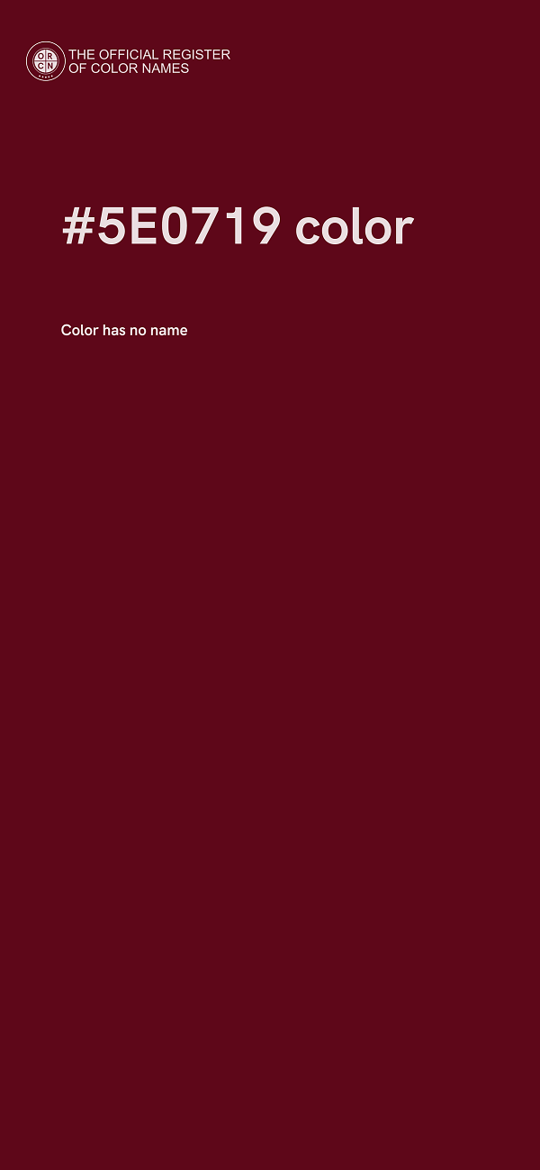 #5E0719 color image