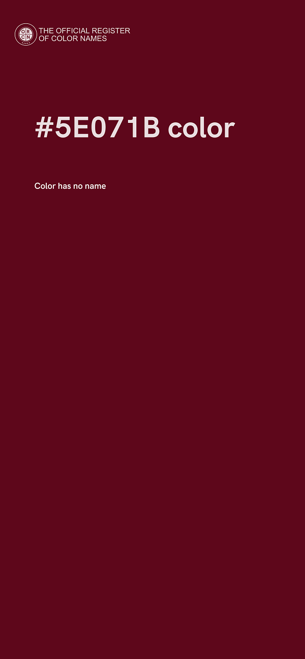 #5E071B color image