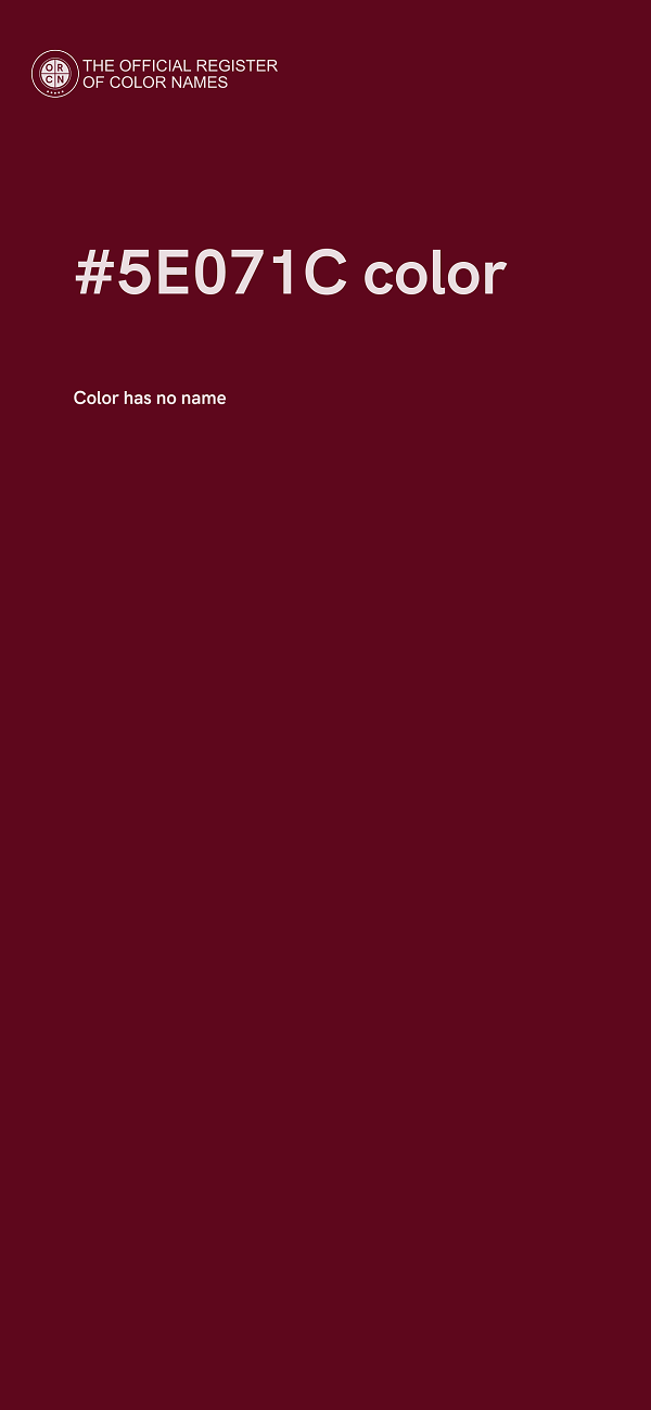 #5E071C color image