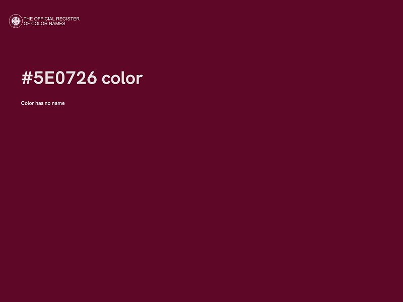 #5E0726 color image