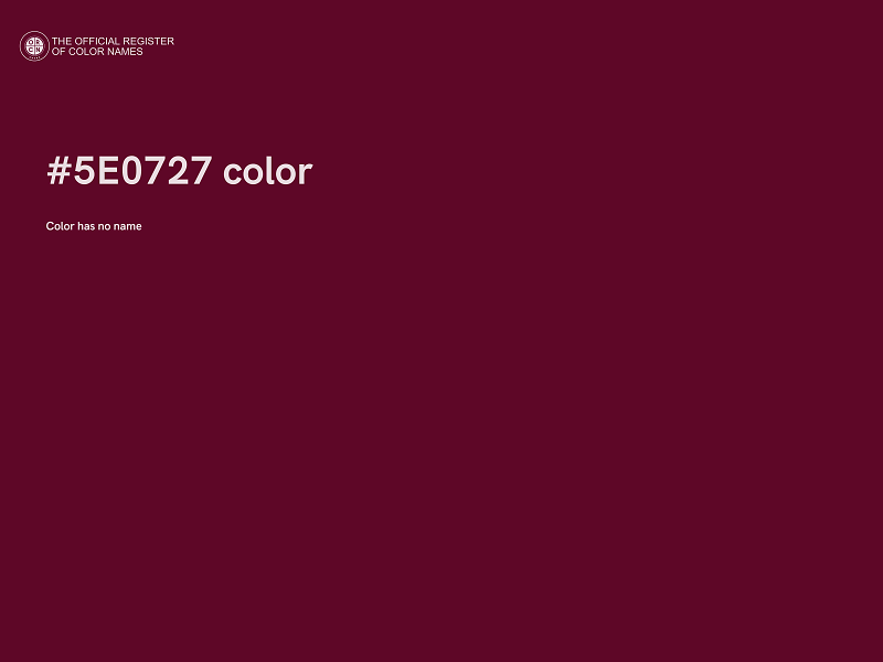 #5E0727 color image