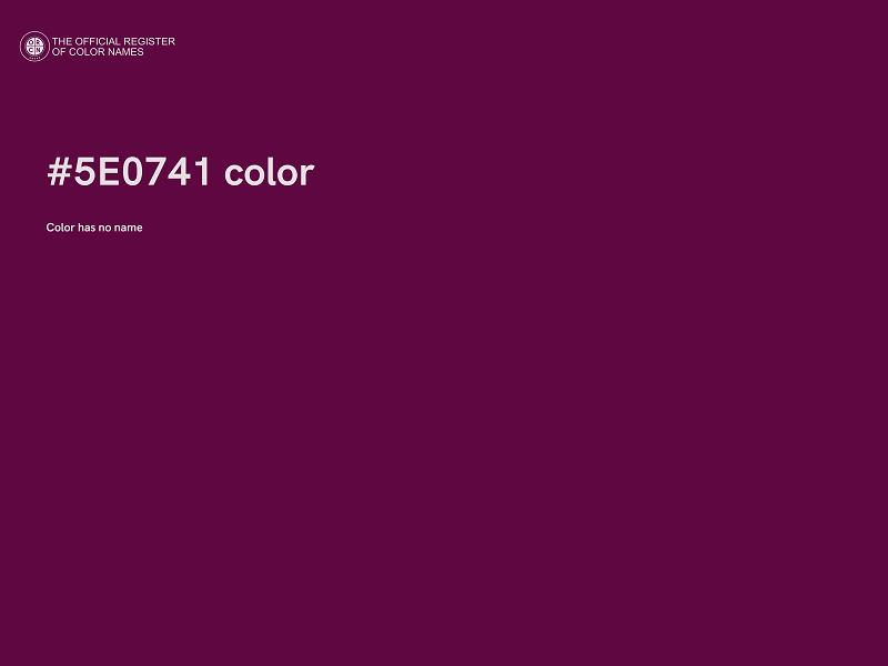 #5E0741 color image
