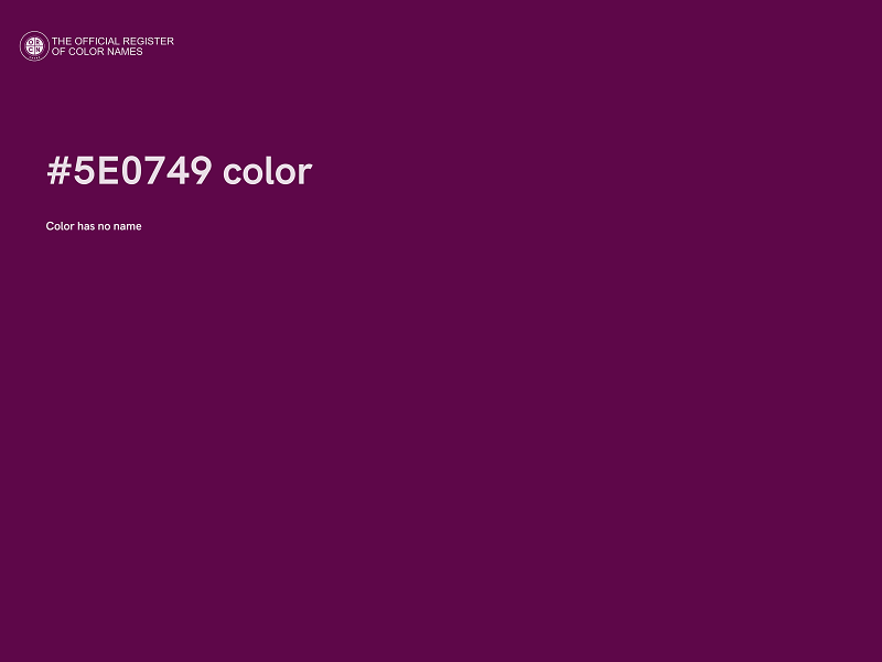 #5E0749 color image