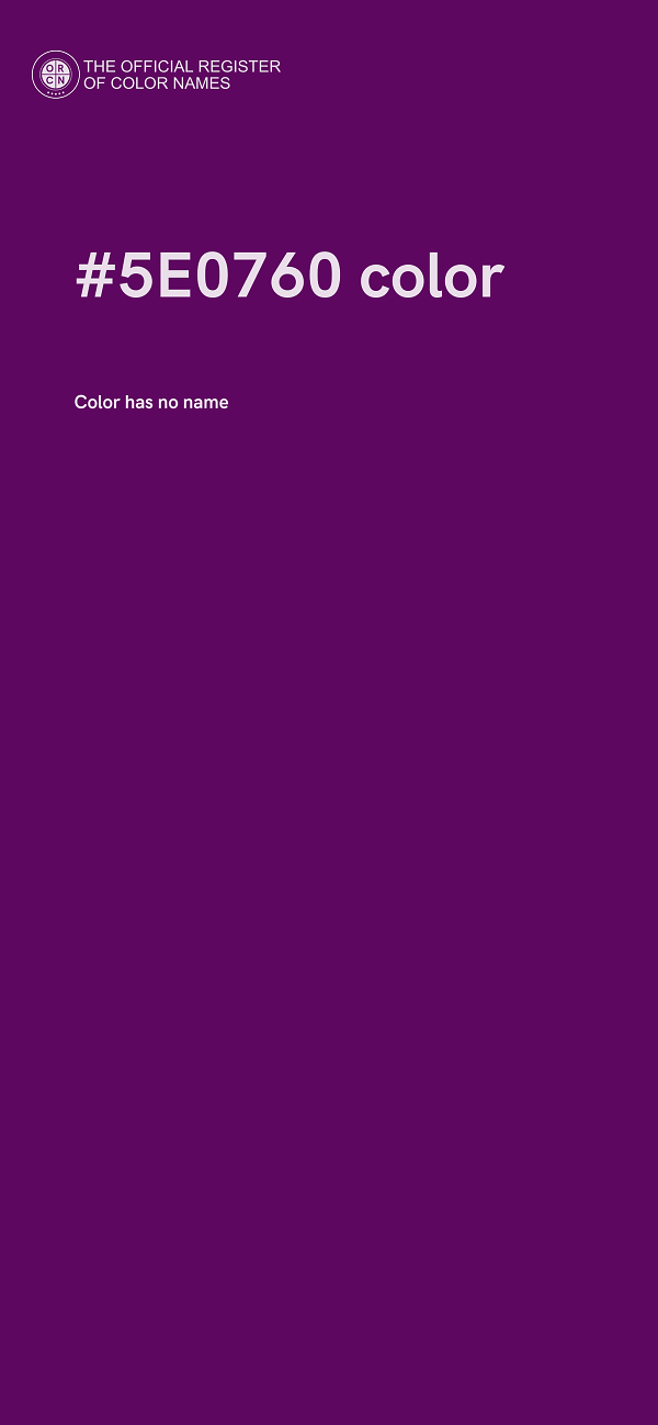 #5E0760 color image