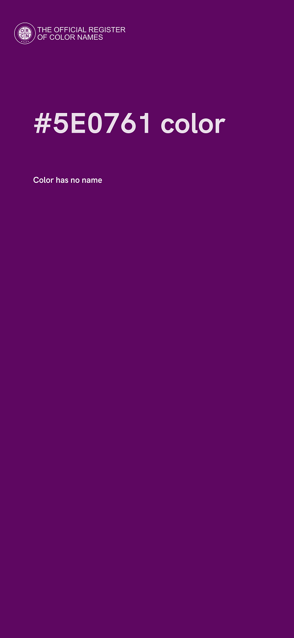 #5E0761 color image