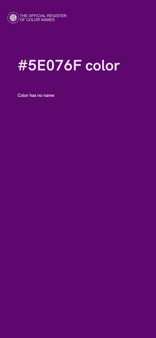 #5E076F color image