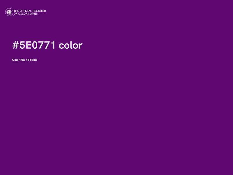 #5E0771 color image