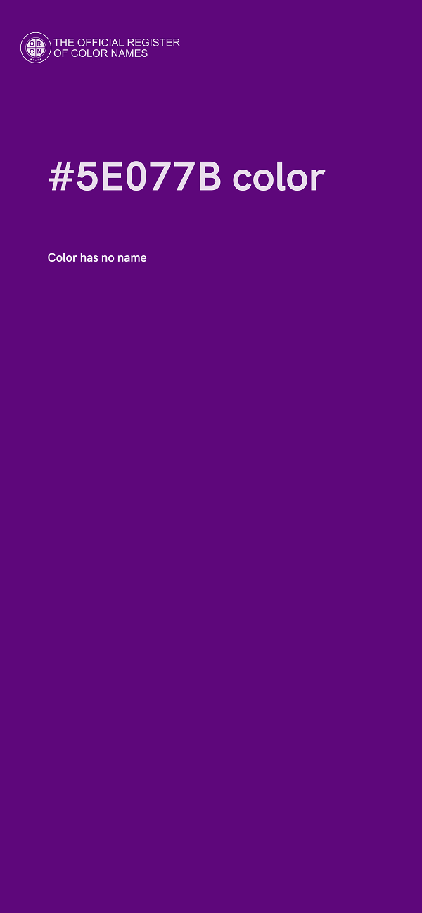 #5E077B color image