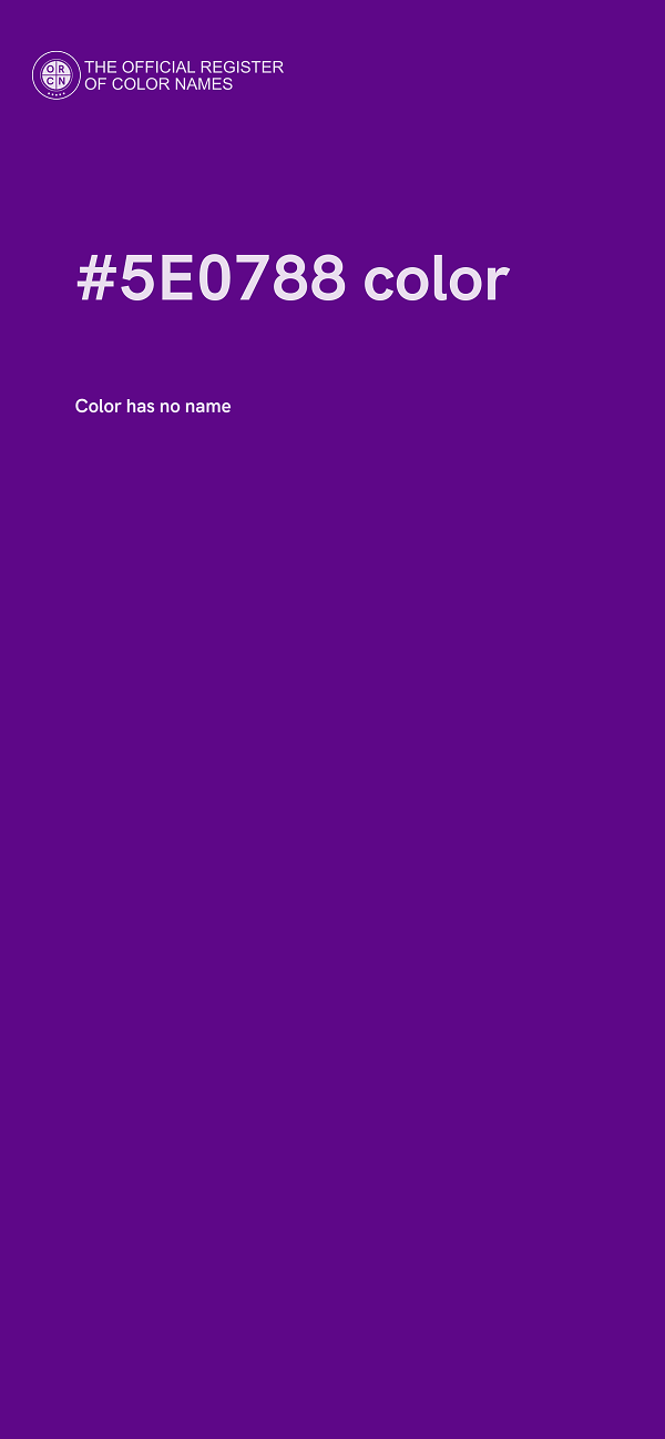 #5E0788 color image