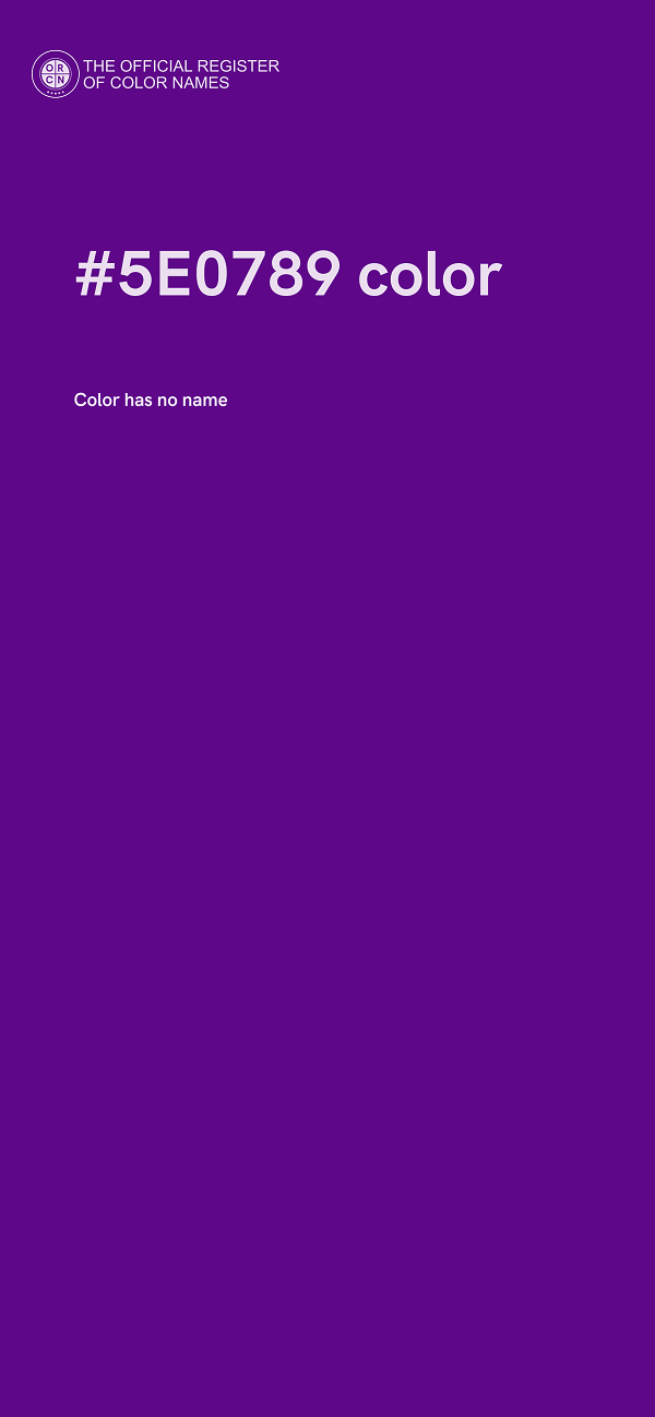 #5E0789 color image