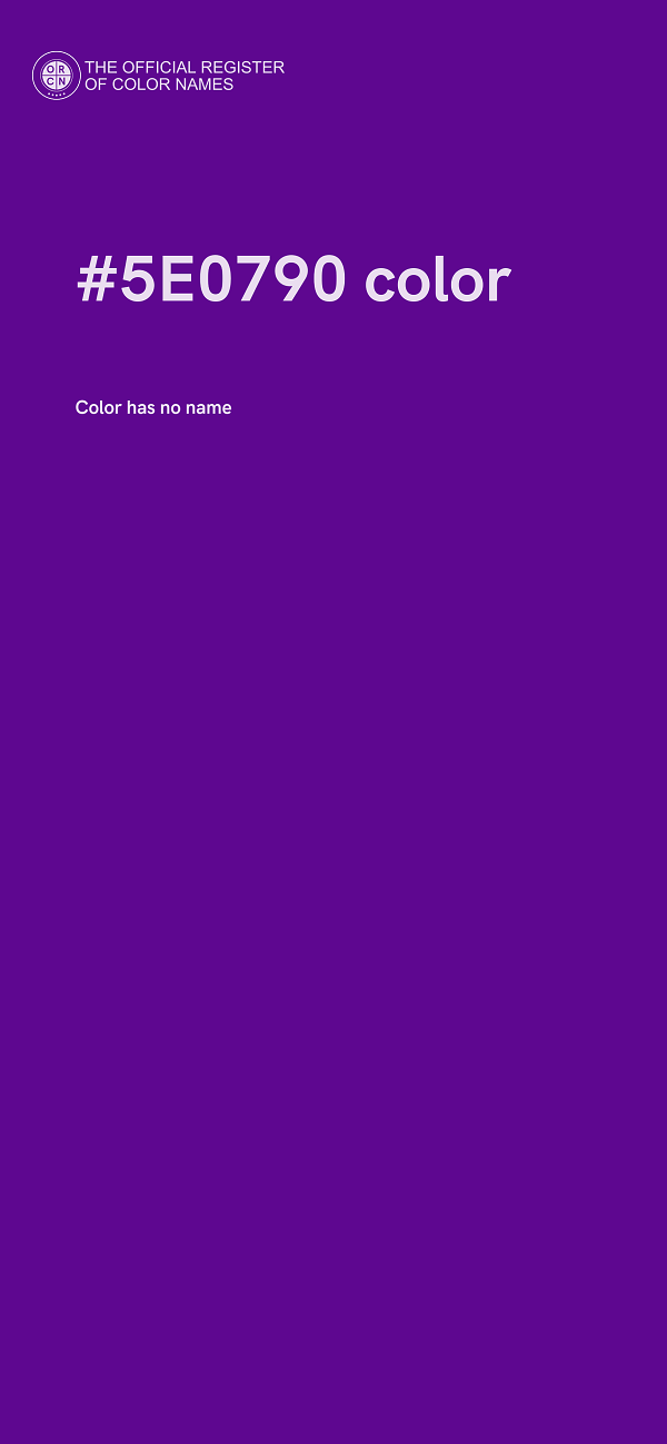 #5E0790 color image