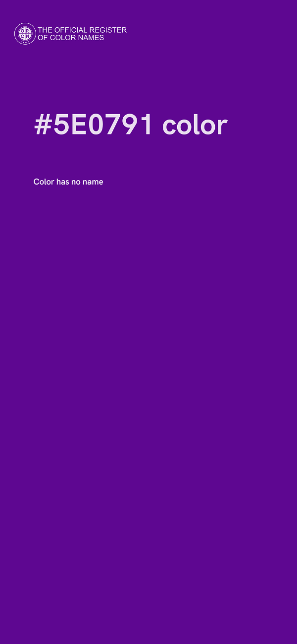 #5E0791 color image