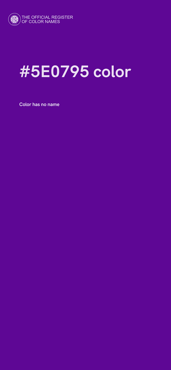 #5E0795 color image