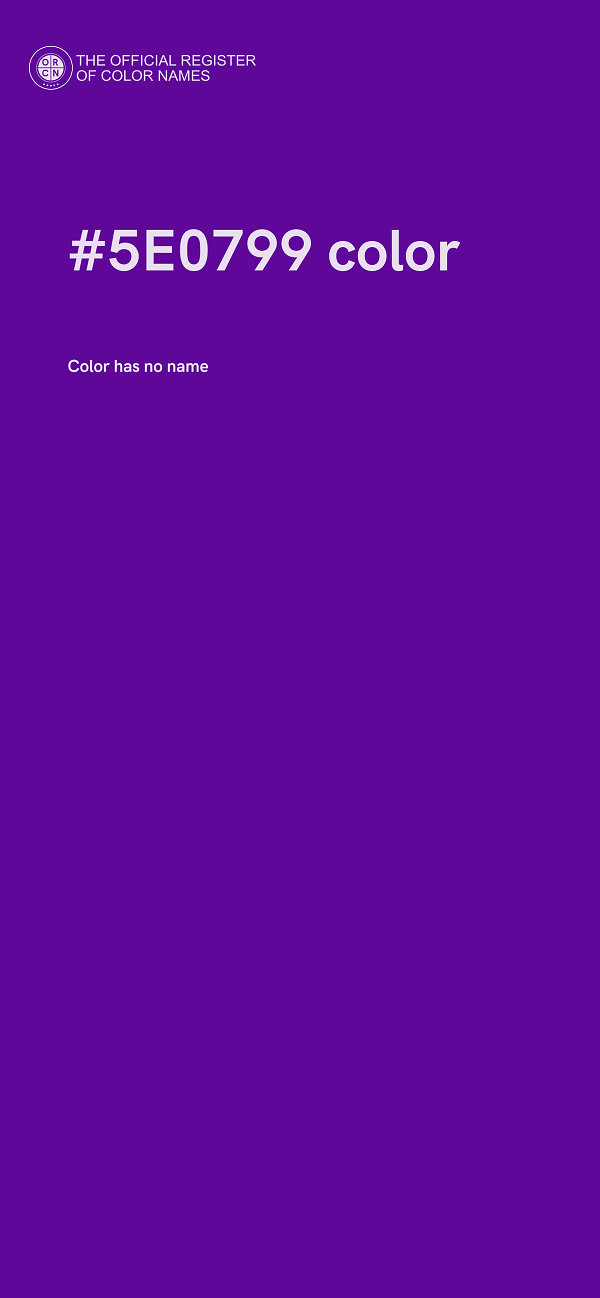 #5E0799 color image