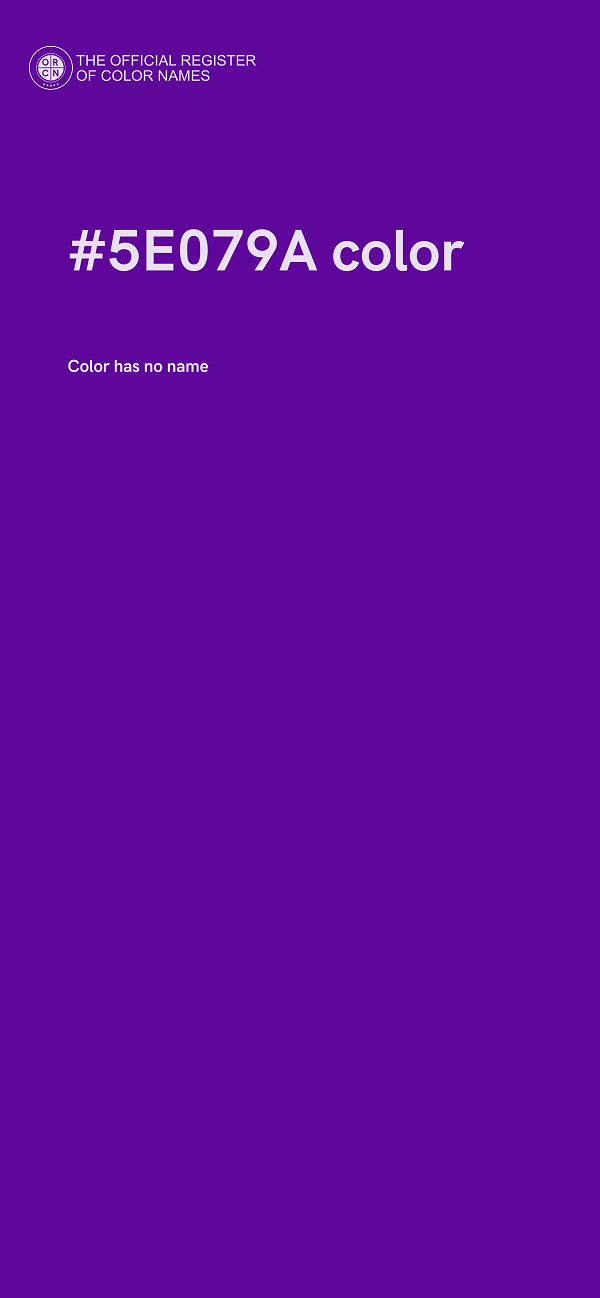 #5E079A color image