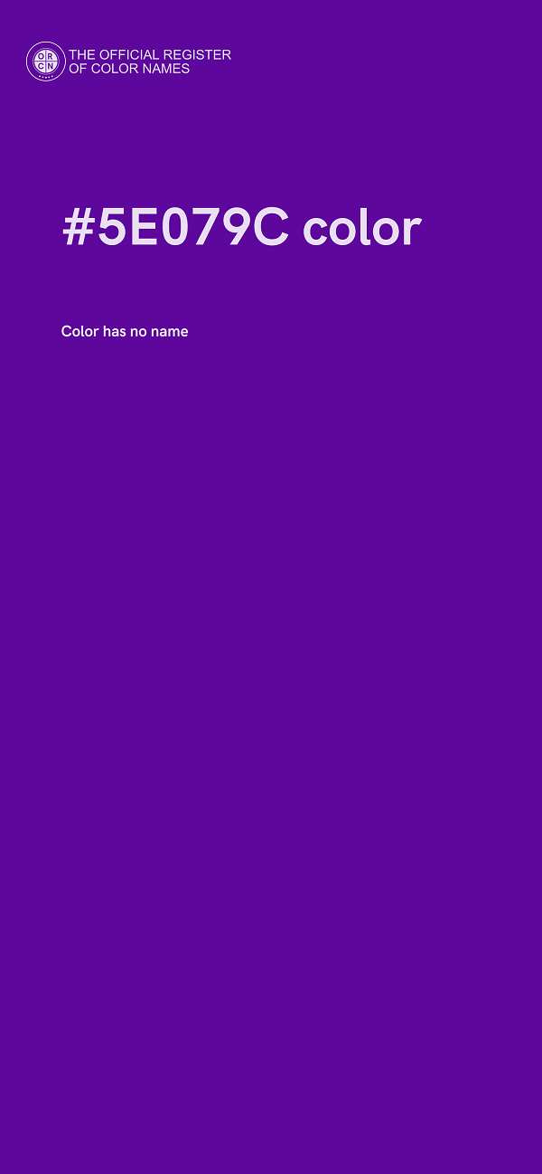 #5E079C color image