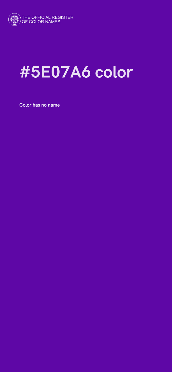 #5E07A6 color image