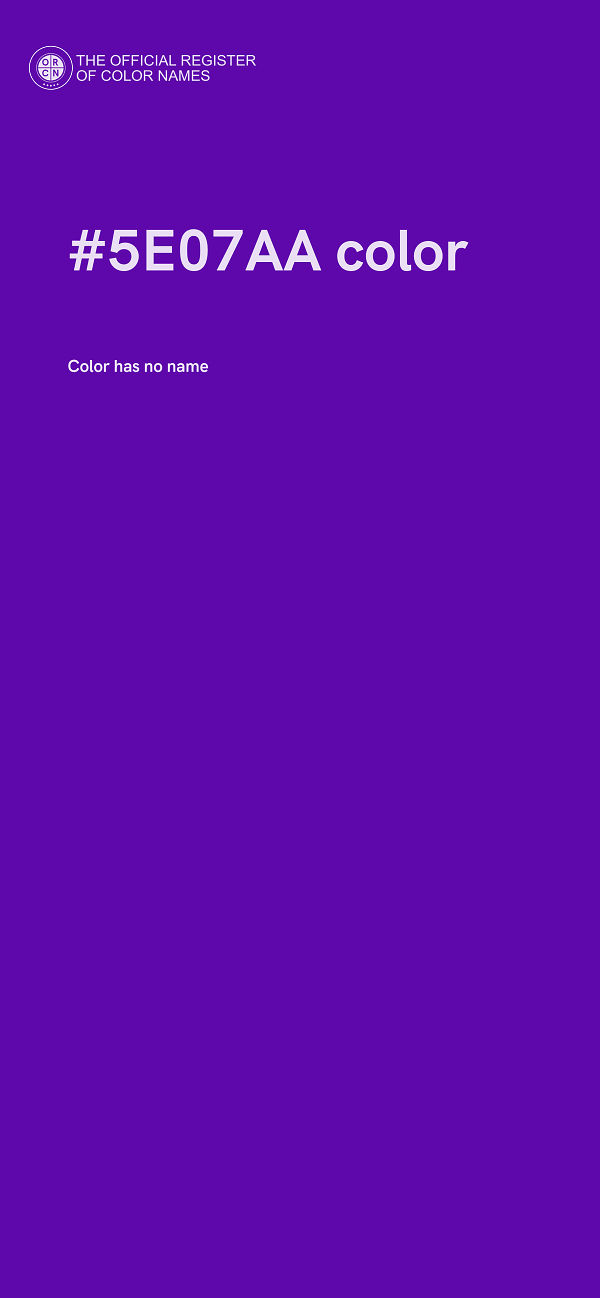 #5E07AA color image