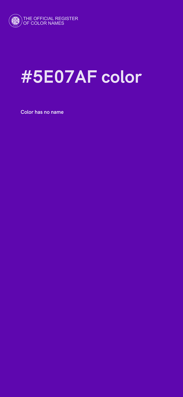 #5E07AF color image