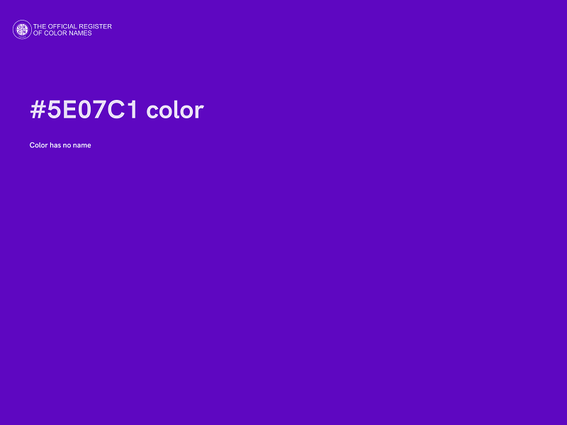 #5E07C1 color image