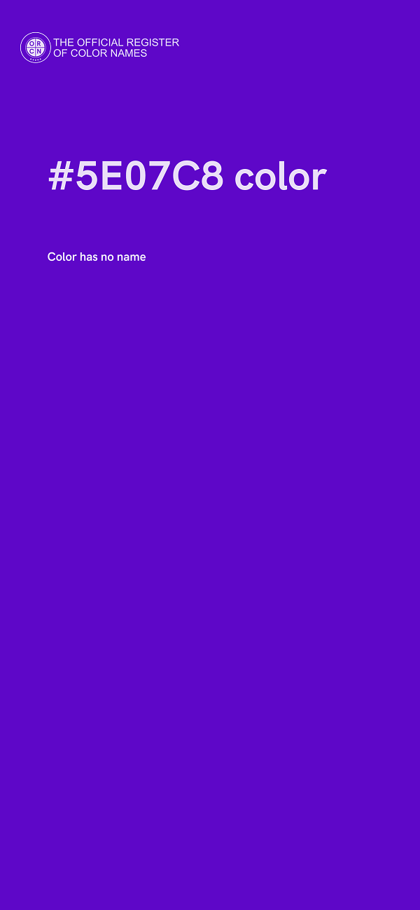 #5E07C8 color image