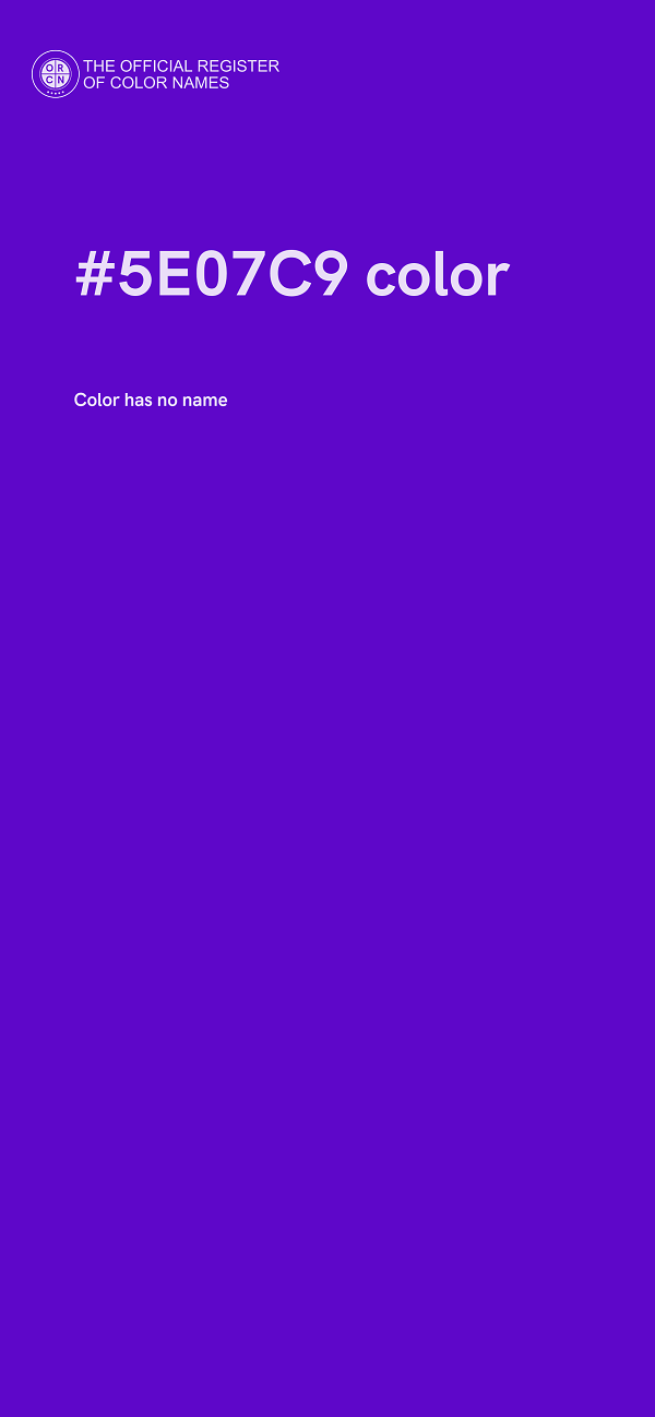 #5E07C9 color image