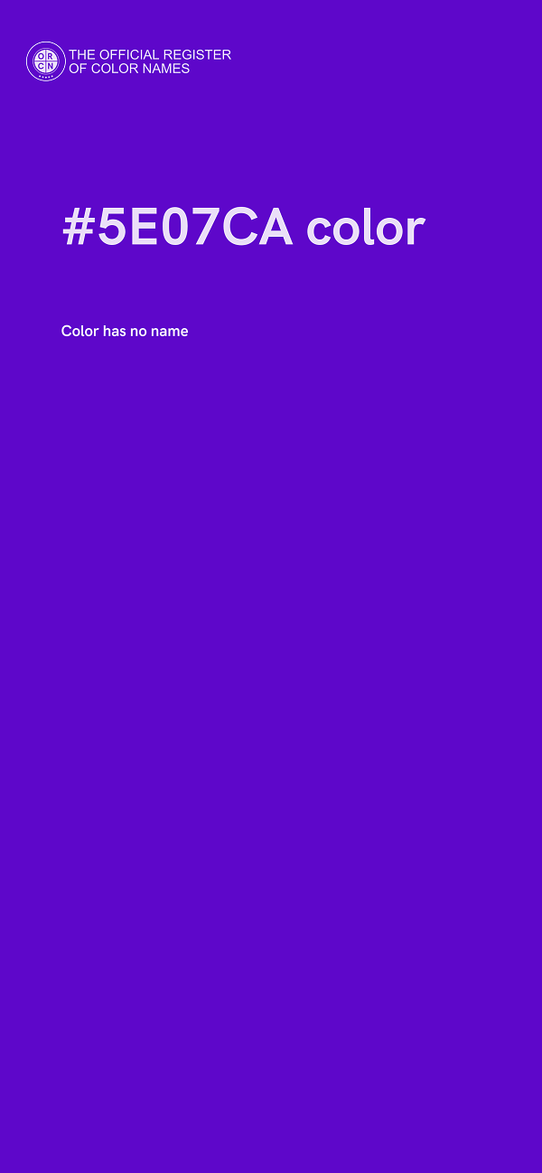 #5E07CA color image