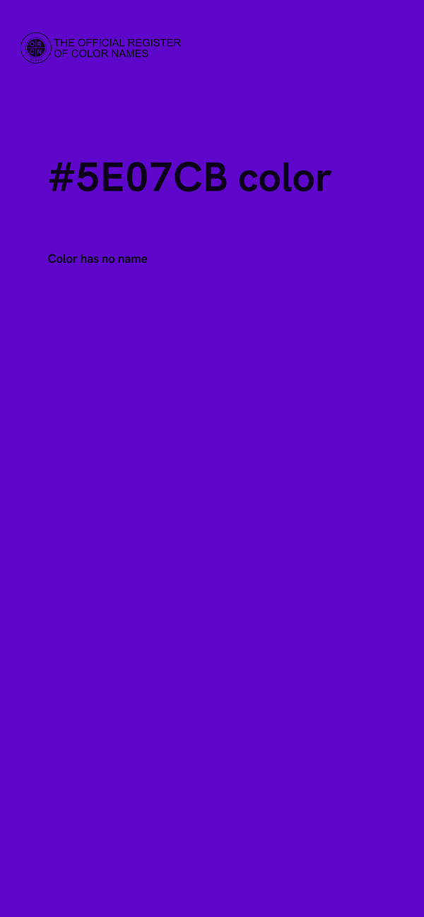 #5E07CB color image