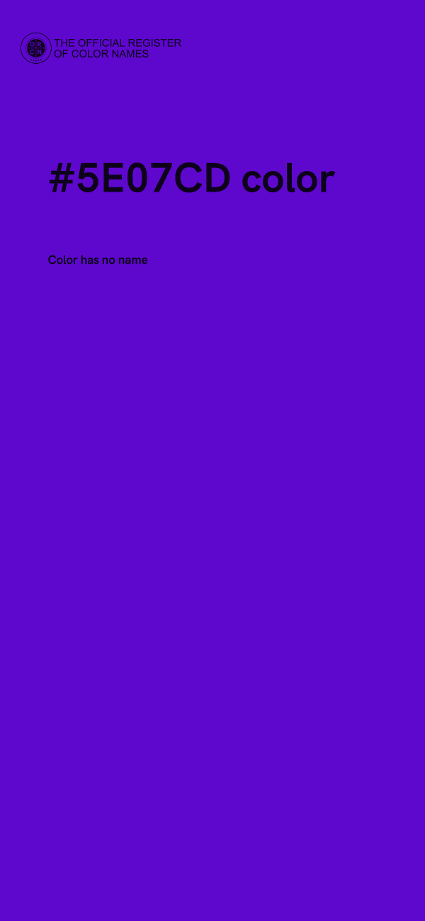 #5E07CD color image