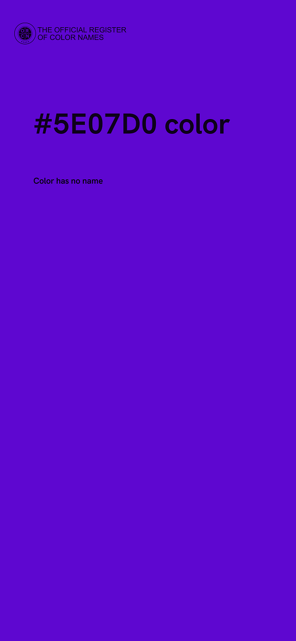#5E07D0 color image