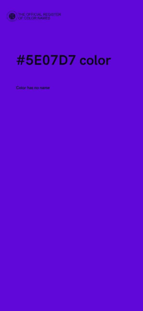 #5E07D7 color image