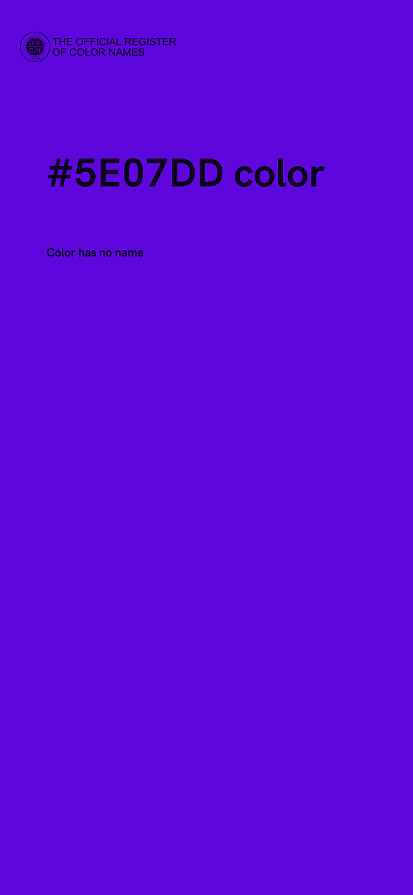 #5E07DD color image