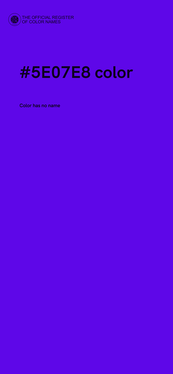 #5E07E8 color image