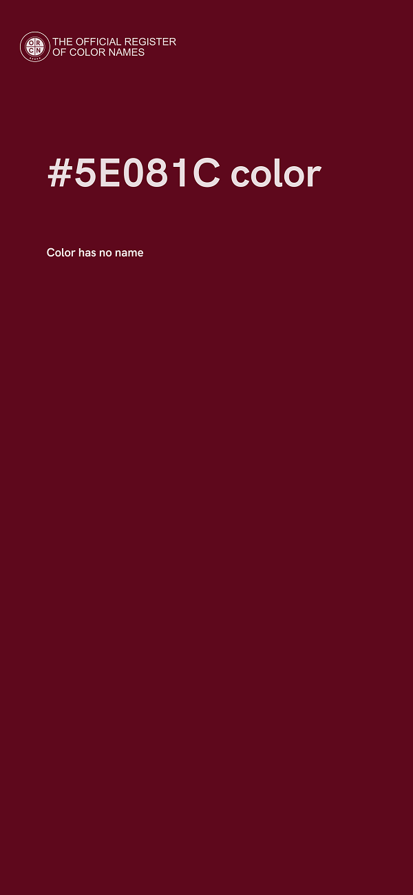 #5E081C color image